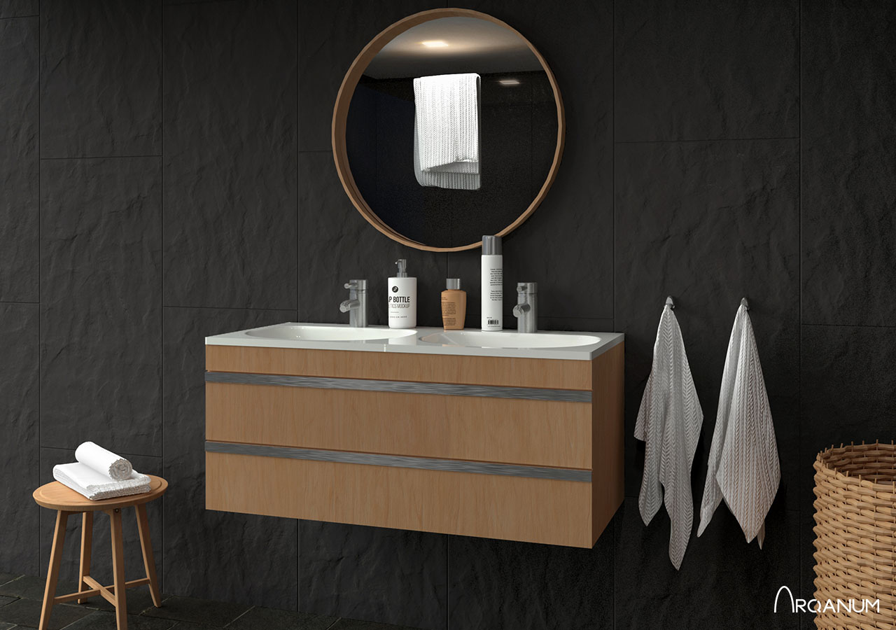 Building of eleven houses in Sagunto, bathroom